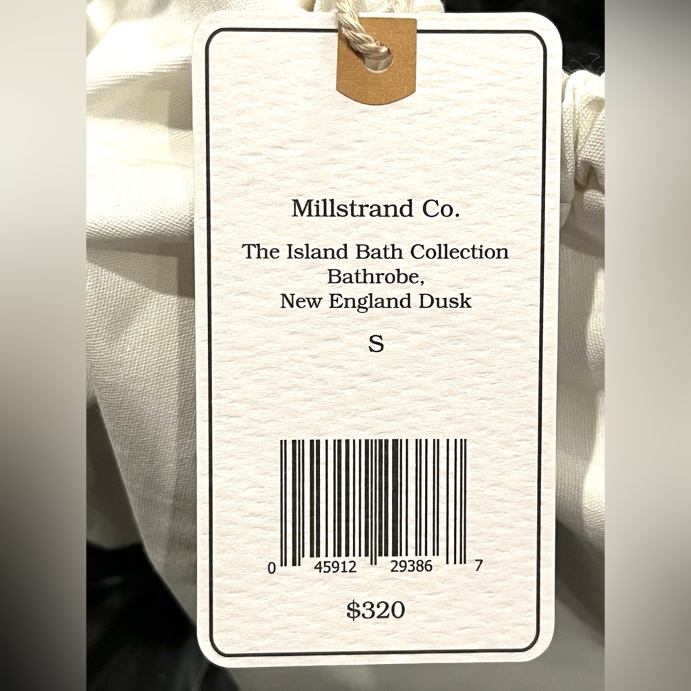 NWT Millstrand Co. Island Bath Collection Bathrobe-New England Dusk-Unisex Small - Picture 5 of 9